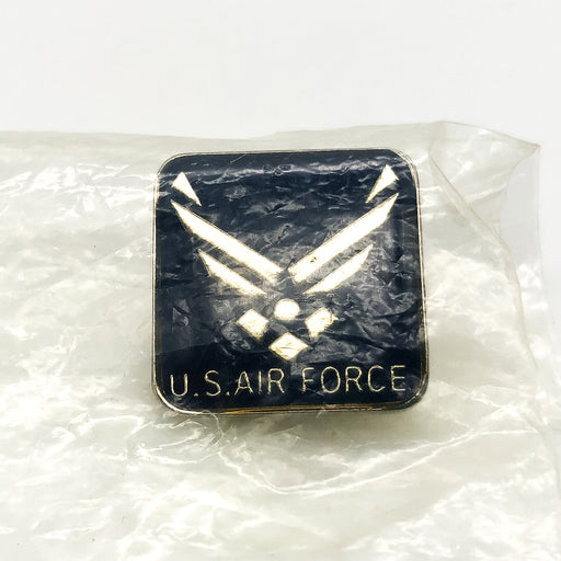 US Air Force Lapel Pin USAF Wings Blue Chrome Logo Insignia Epoxy Enamel NEW 1