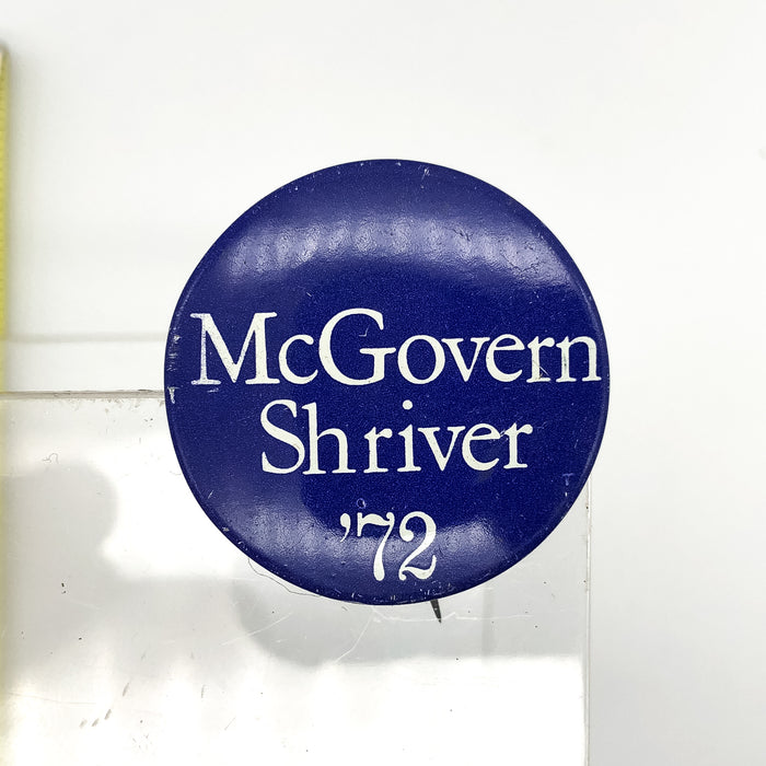 Vintage McGovern Shriver Pinback Button 1972 Political Presidential Campaign 1