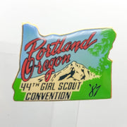 Girl Scout Convention Lapel Pin Pinback Portland Oregon 44th Year Vintage Enamel 3
