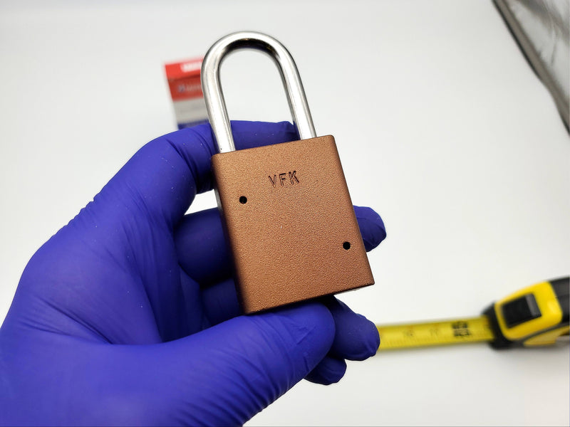 American Lock Padlock 1106D Solid Body 1.5" Shackle Dark Bronze Color USA Made