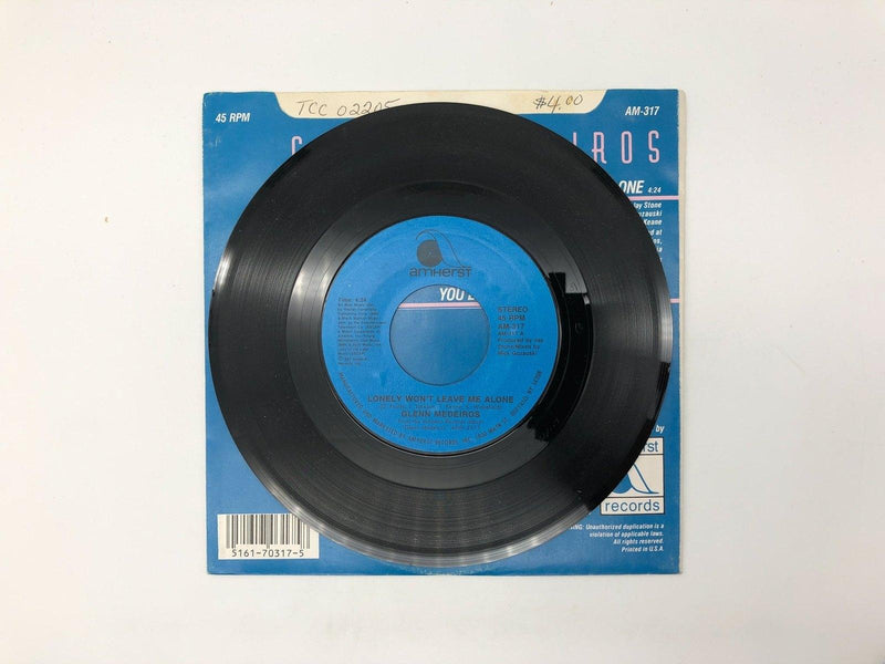 Glenn Medeiros Lonely Won't Leave Me Alone Record 45 Single AM-317 Amherst 1987 4