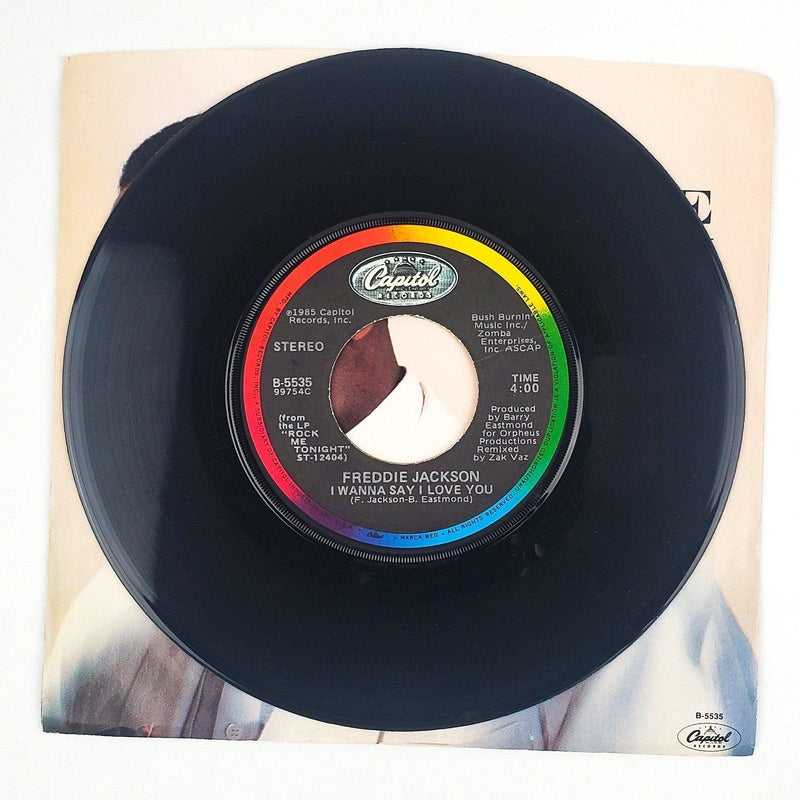 Freddie Jackson He'll Never Love You Record 45 RPM Single Capitol Records 1985 4
