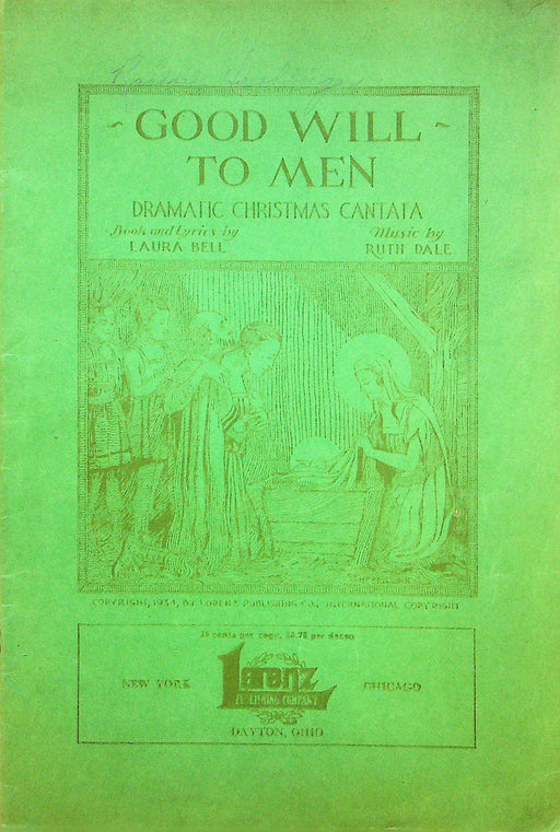 Lutheran Christmas Cantata Book Dramatic Play Laura Bell Ruth Dale Lorenz 1934 1