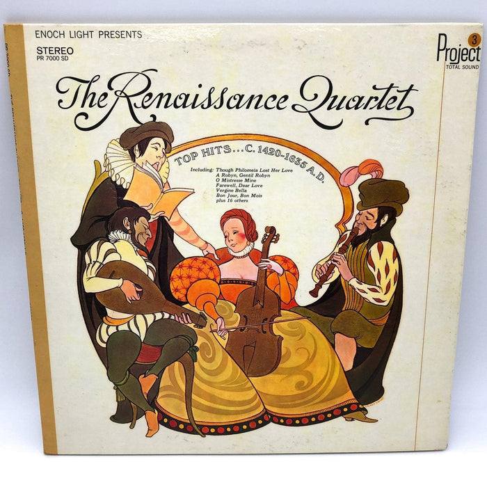 The Renaissance Quartet Top Hits...C.1420-1645 A.D. Record 33 RPM LP PR 7000 GAT 1