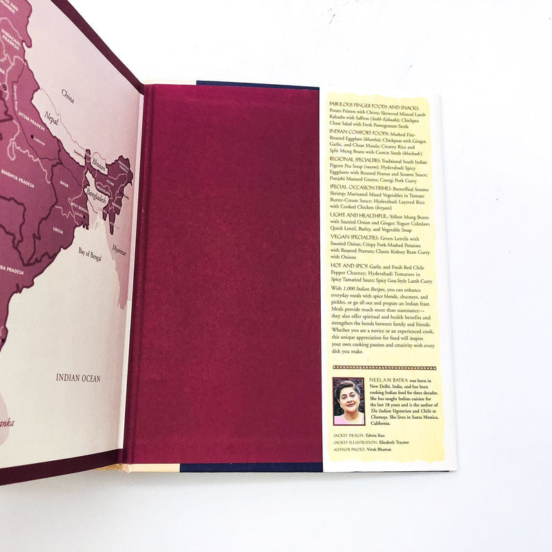 1000 Indian Recipes Hardcover Neelam Batra 2002 Spices Legumes Grains Cookery 11