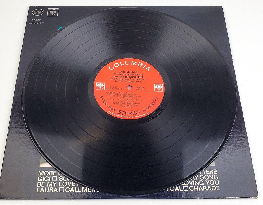Andy Williams Call Me Irresponsible 33 RPM LP Record Columbia 1964 4
