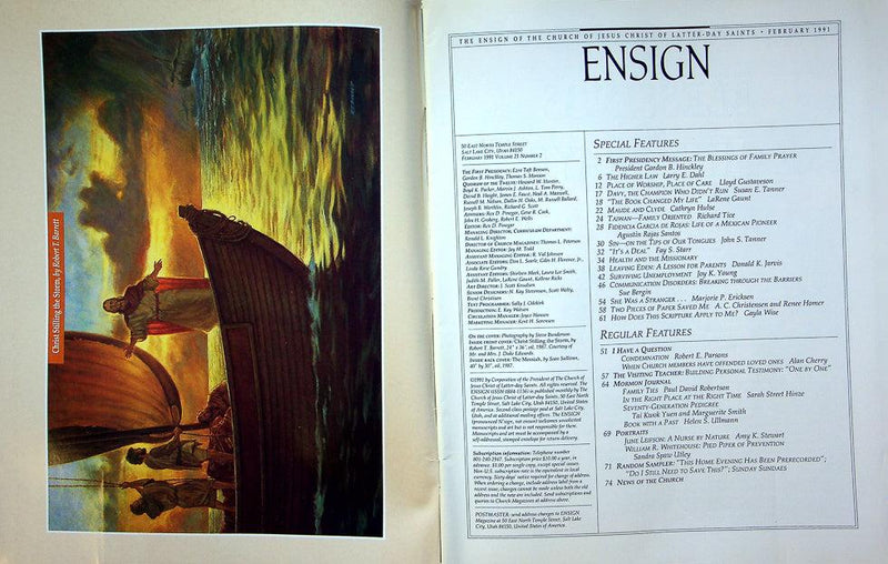 Ensign Magazine February 1991 Vol 21 No 2 House Of Worship, House Of Care 2