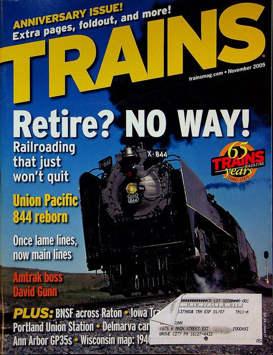 Trains Magazine November 2005 Vol 65 No 11 Railroading That Just Won't Quit