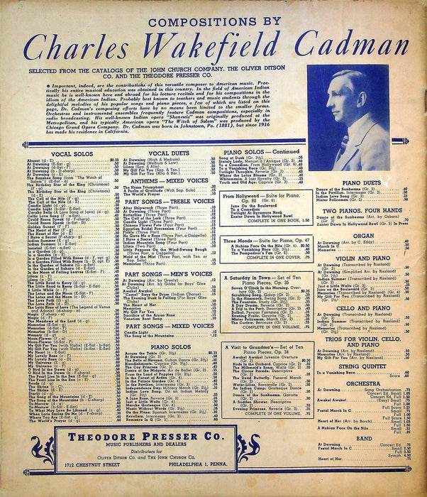 The Etude Music Magazine Nov 1943 Vol LXI No 11 Thanksgiving Issue, Sheet Music 3