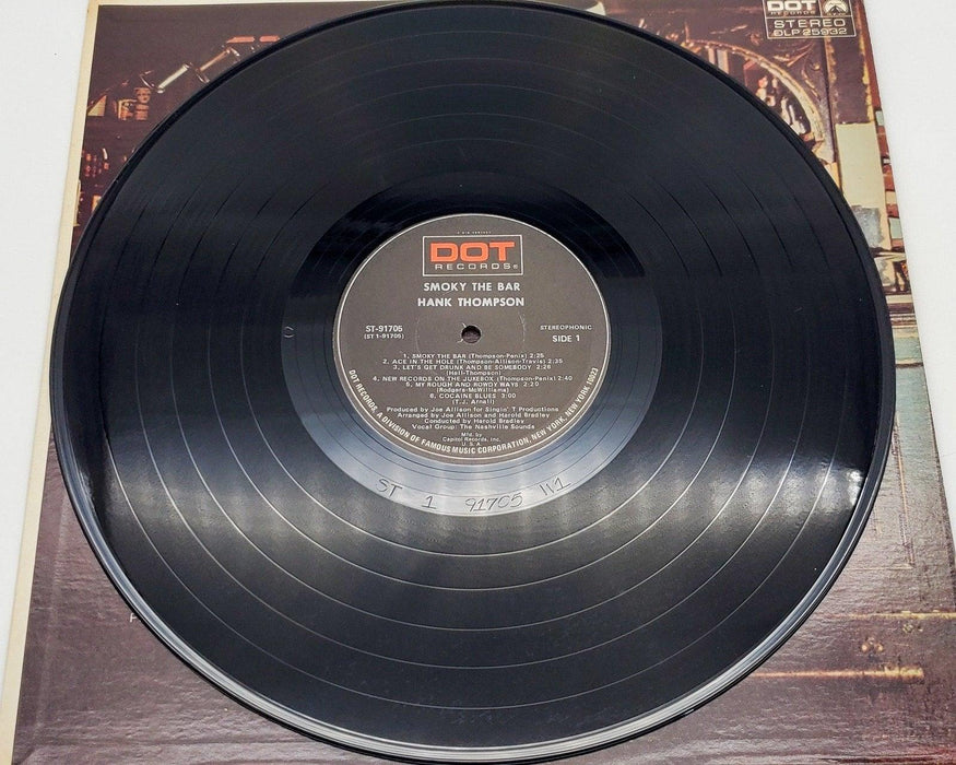 Hank Thompson Smoky The Bar 33 RPM LP Record Dot Records 1969 5