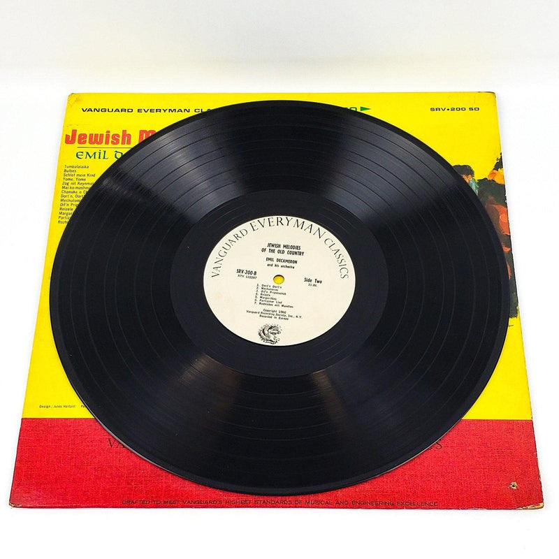 Emil Decameron Jewish Melodies Old Country Record 33 RPM LP Vanguard 1966 4