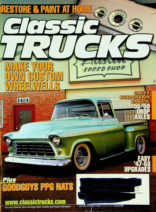 Classic Trucks Magazine January 2009 Vol 18 No 1 Chevy Suspension Basic DIY drop