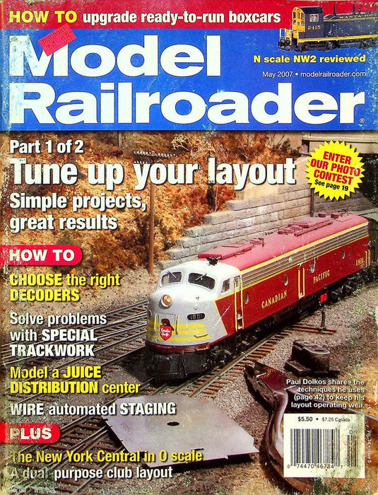 Model Railroader Magazine May 2007 Vol 74 No 5 Tune Up Your Layout