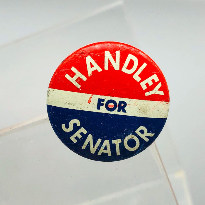 Harold Handley For Senator Button Pin .75" Indiana Political Campaign Union 19