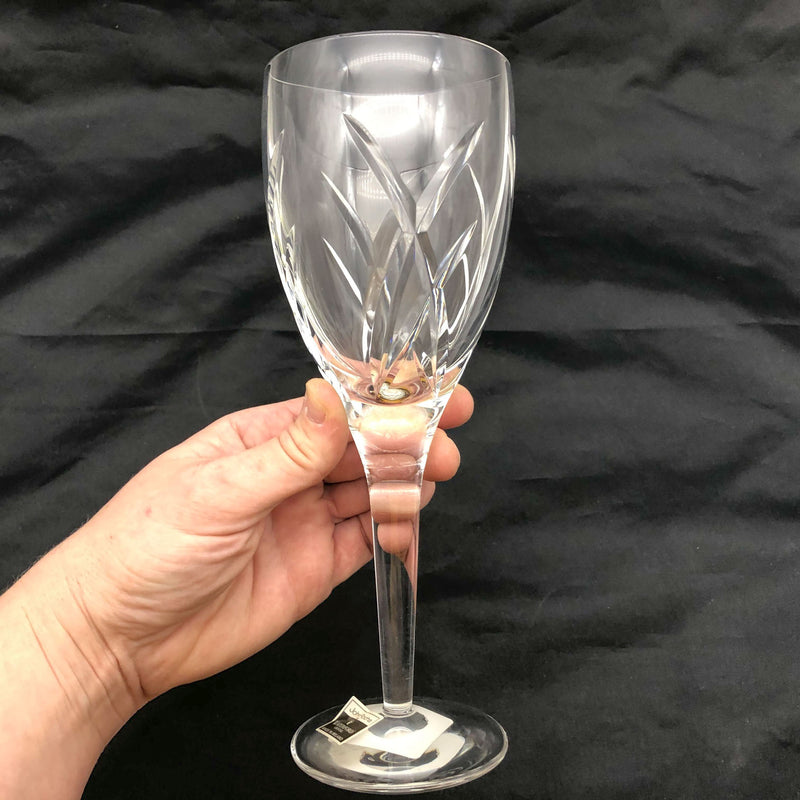 1ct Waterford Crystal Wine Glass John Rocha 9" Signed Signature Stemware 100490