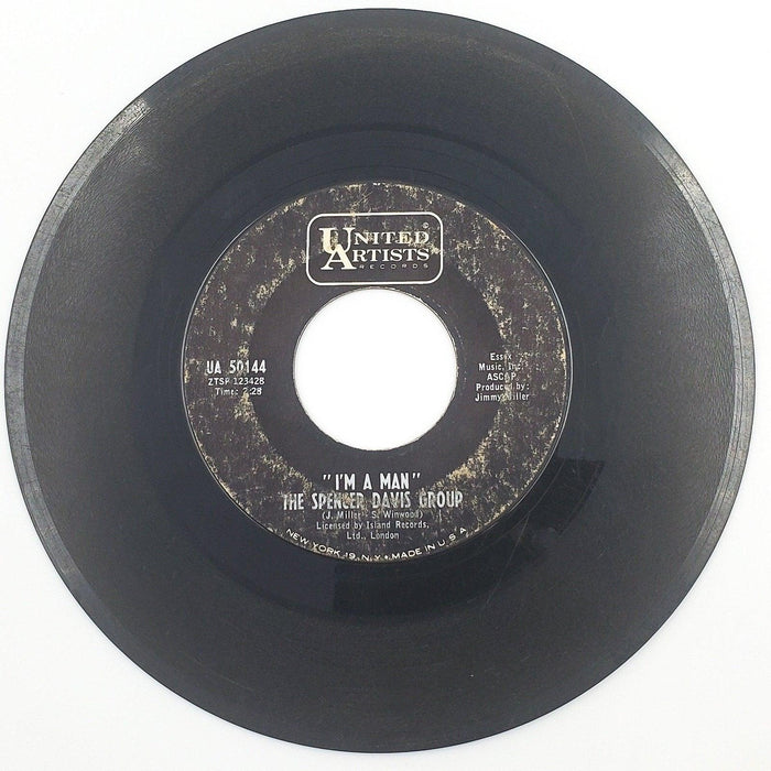 The Spencer Davis Group I'm A Man 45 RPM Single Record United Artists 1967 1