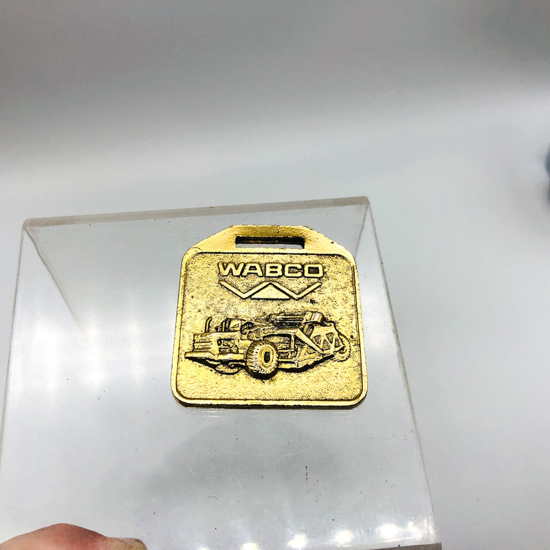 Vintage WABCO Scraper Machinery Keychain Fob Pittsburgh Contractors Equipment