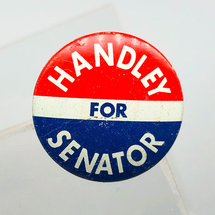 Harold Handley For Senator Button Pin .75" Indiana Political Campaign Union 7