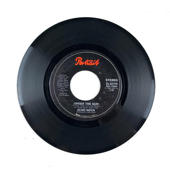 45 RPM Record Under the Gun / Fantasy Aldo Nova CBS 1981 3