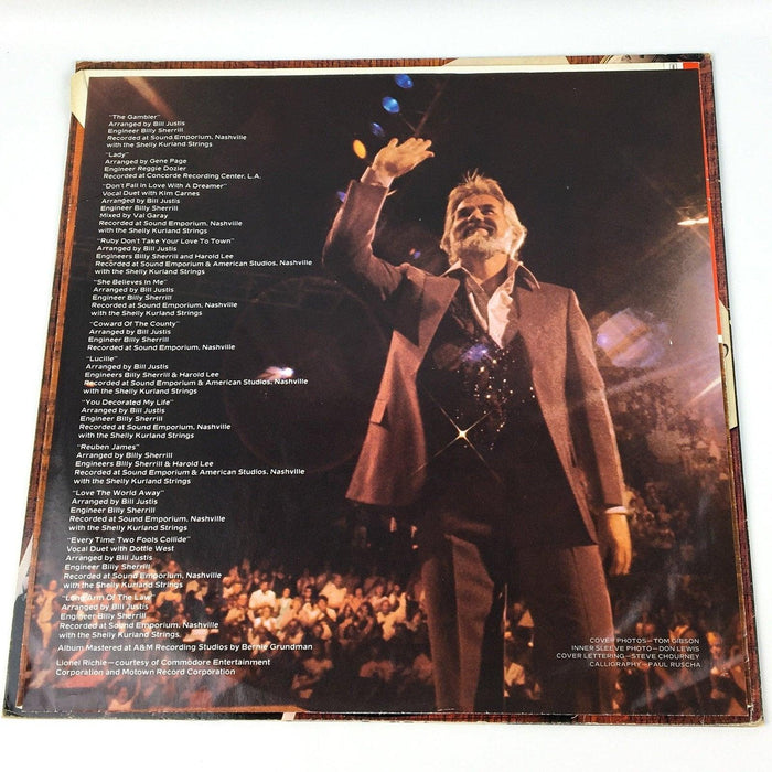 Kenny Rogers Greatest Hits Record 33 RPM LP LOO-1072 Liberty 1980 Copy 5 3
