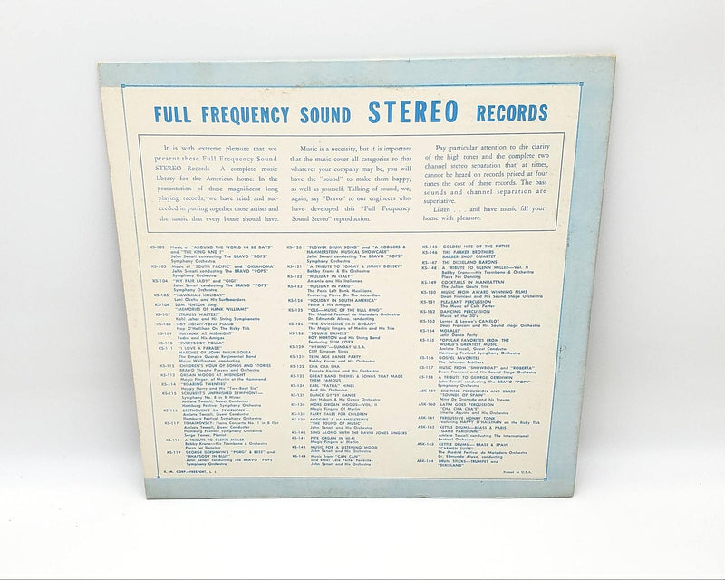 The Magic Fingers Of Merlin Pipe Organ In Hi-Fi 33 RPM LP Record Bravo! Records 2