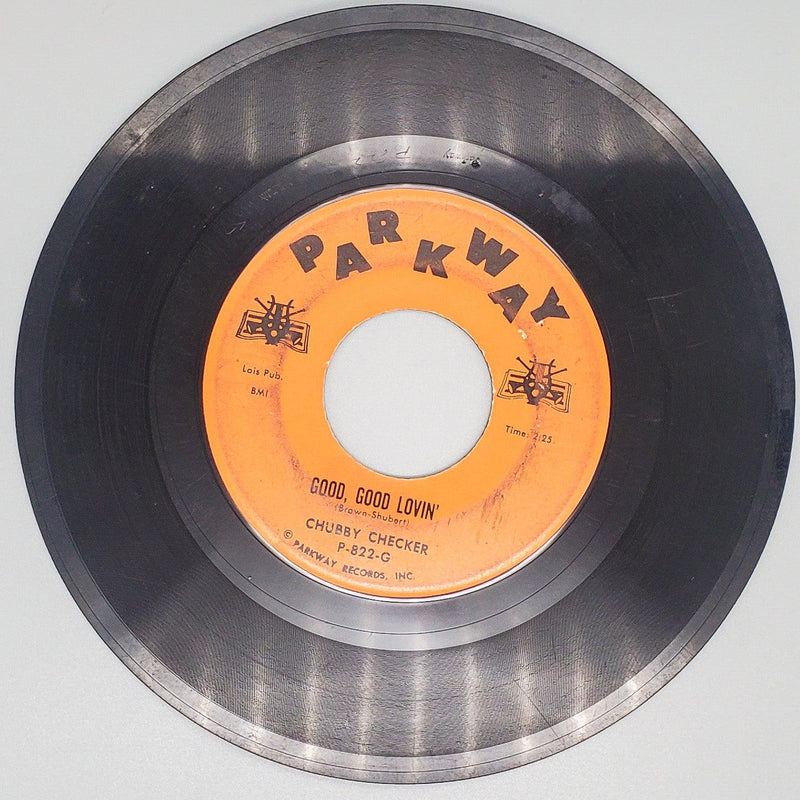 Chubby Checker Dance The Mess Around Record 45 RPM Single P-822-M Parkway 1961 2