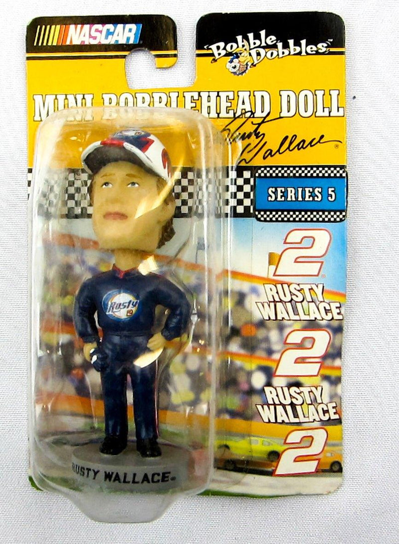 Nascar: Rusty Wallace: Mini Bobblehead & #2 Action Figure 2004 - Lot of 2 | NEW 6