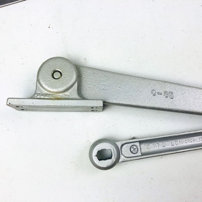 LCN Size D Potbelly Closer Arm H-180 RH ALUM Hold Open 180 Right-Handed Aluminum