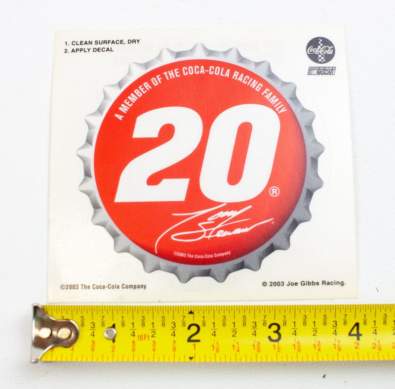 Tony Stewart Signature Coca Cola Bottle Cap Decal -Nascar | Lot of 12 2