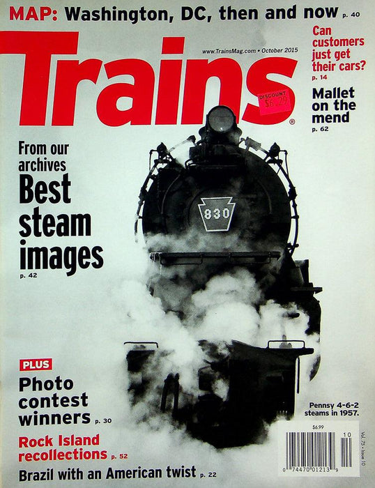 Trains Magazine October 2015 Vol 75 No 10 Our Archives Best Steam Images