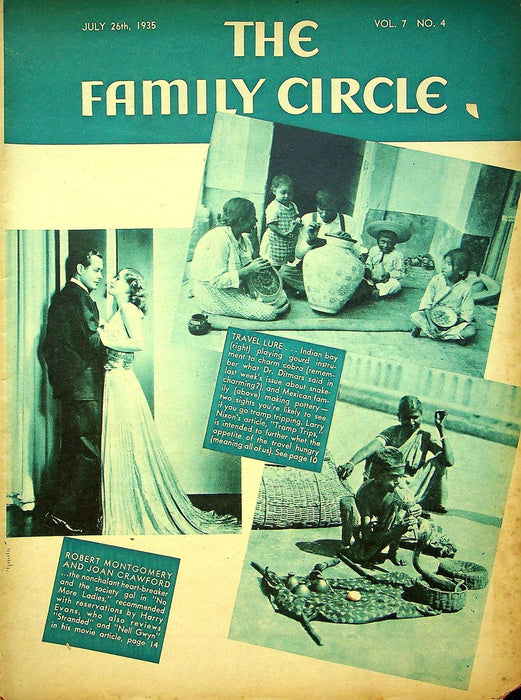 The Family Circle Magazine July 26 1935 Vol 7 No 4 Joan Crawford 1