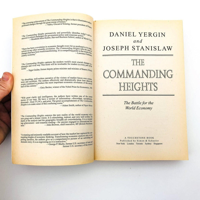 The Commanding Heights Paperback Daniel Yergin 2002 Economic Policy Ex Library 6