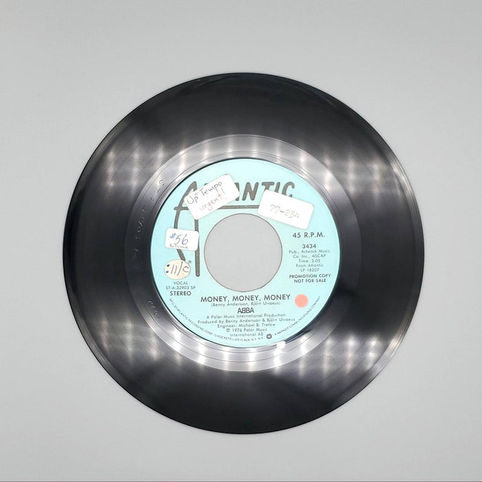 ABBA Money, Money, Money Single Record Atlantic Records 1977 3434 PROMO 2