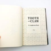 Tooth And Claw Hardcover T C Boyle 2005 Female Ornithologist Radio Jockey Ex Lib 8