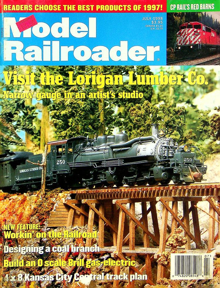 Model Railroader Magazine July 1998 Vol 65 No 7 Visit The Lorigan Lumber Co.
