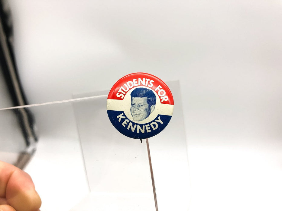 Students for Kennedy Pinback Picture Button REPRO John F. President JFK 1" 3