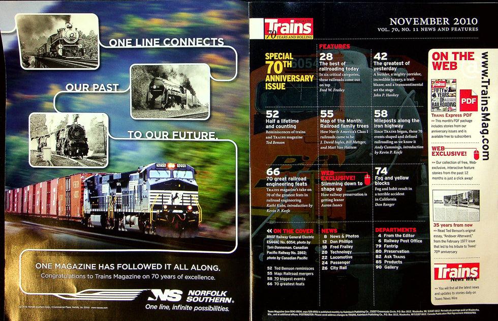 Trains Magazine November 2010 Vol 70 No 11 Ultimate Railroad!