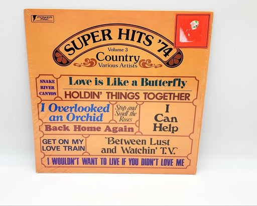 Super Hits 74 Vol. III Country LP Record Power Pak Snake River Canyon & More 1