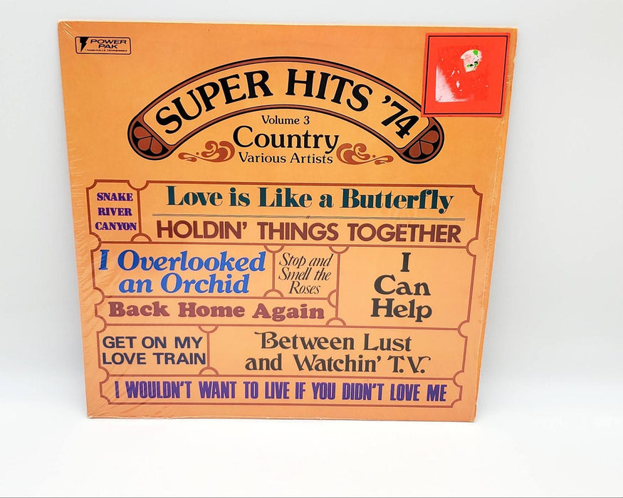 Super Hits 74 Vol. III Country LP Record Power Pak Snake River Canyon & More 1