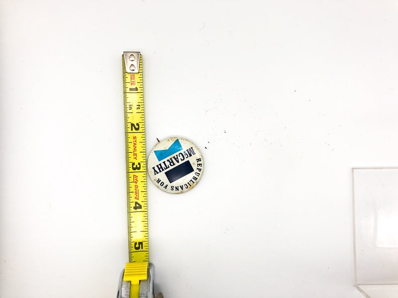 Vintage Republicans for McCarthy Pinback Button Political Campaign Union Stamp