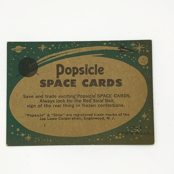 1963 Topps Popsicle Space Cards #4 In Orbit Project Mercury Space Vehicle