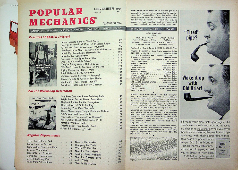 Popular Mechanics Magazine November 1964 Shotshell Antique Guns Fortune Forgery