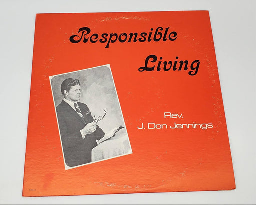 Rev. J. Don Jennings Responsible Living LP Record Landmark Records 1972 720113 1