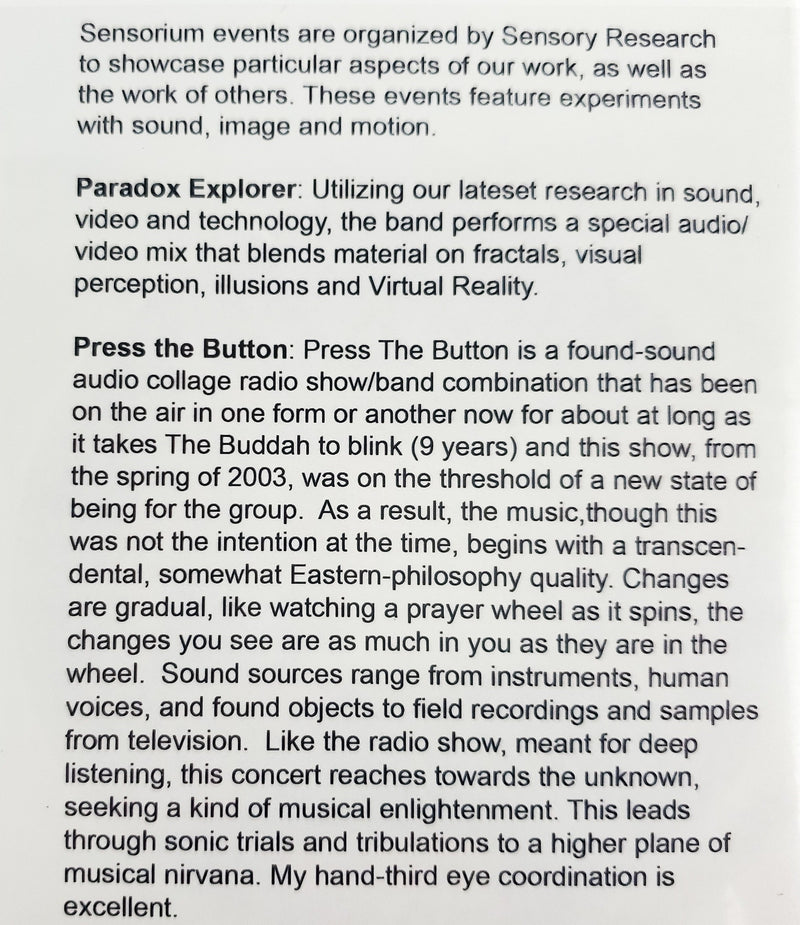 Press The Button with Paradox Explorer 2003 DVD