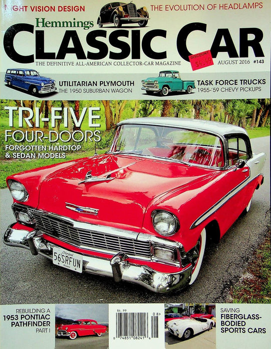 Hemmings Classic Car Magazine August 2016 Vol 12 # 11 1953 Pontiac Pathfinder