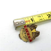 Biker Motorcycle Lapel Pin Skull & Wings "If You Ainta Biker You Aint..." 4