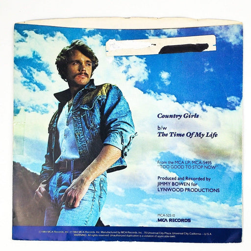 John Schneider Country Girls Record 45 RPM Single MCA Records 1984 Promo 2