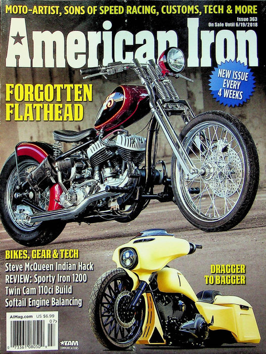 American Iron Motorcycle Magazine Jun 363 2018 Forgotten Flathead Steve McQueen