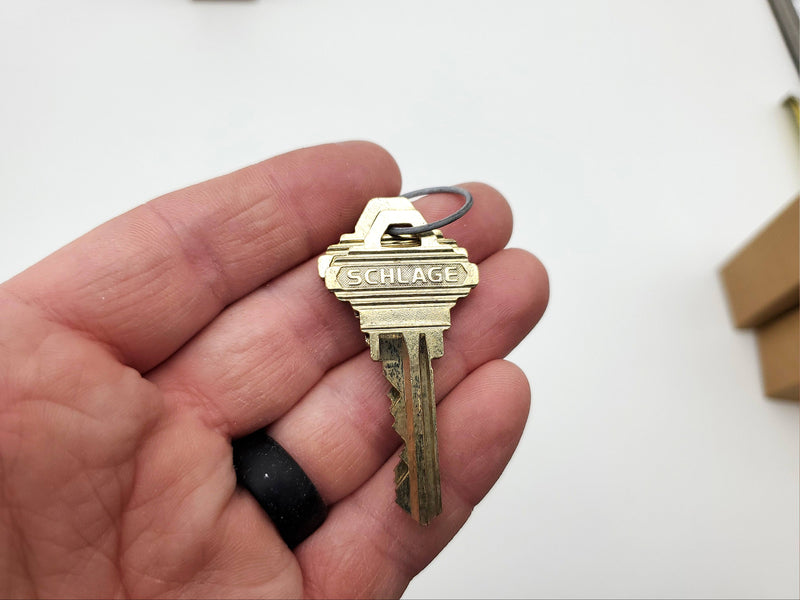 Schlage Mortise Lock Cylinder 20-001 E Keyway Satin Chrome 1-1/8" Length NOS