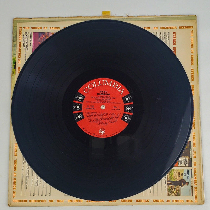 Jesus & Mary Choral Group Gesu Bambino Record 33 RPM LP CS 8500 Columbia 3